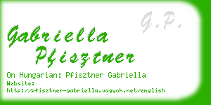 gabriella pfisztner business card